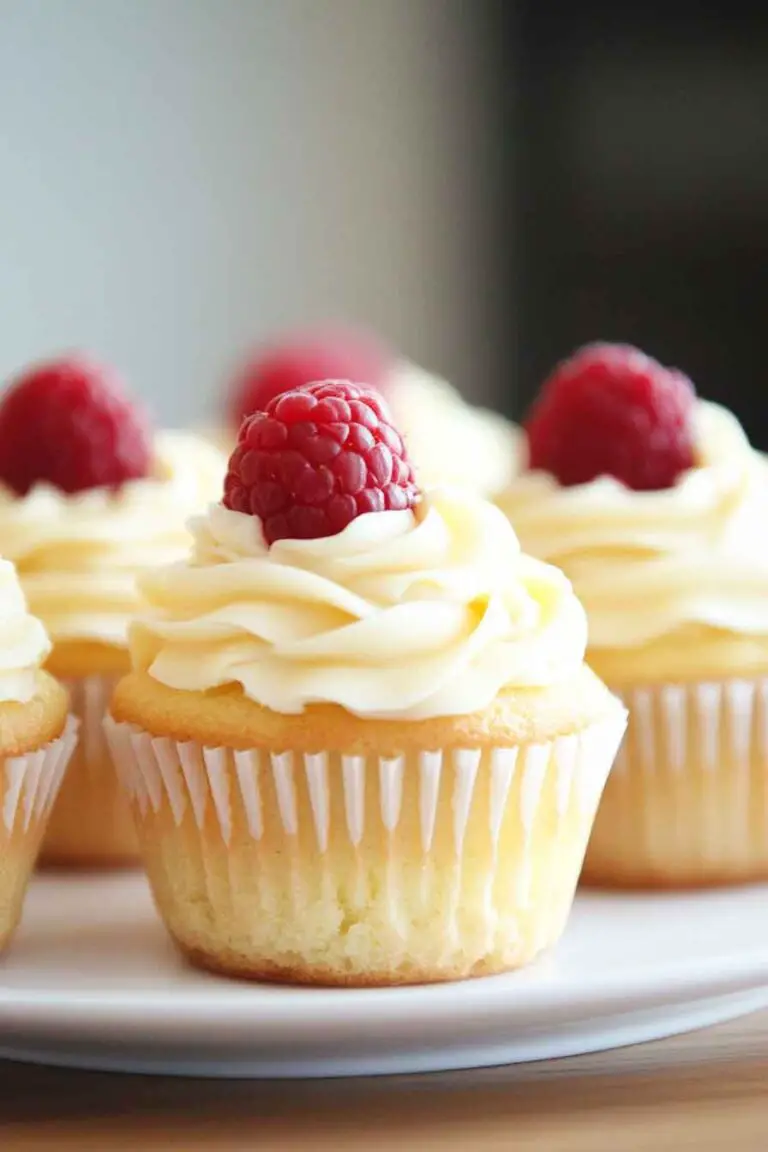 Raspberry Lemon Heaven Cupcakes