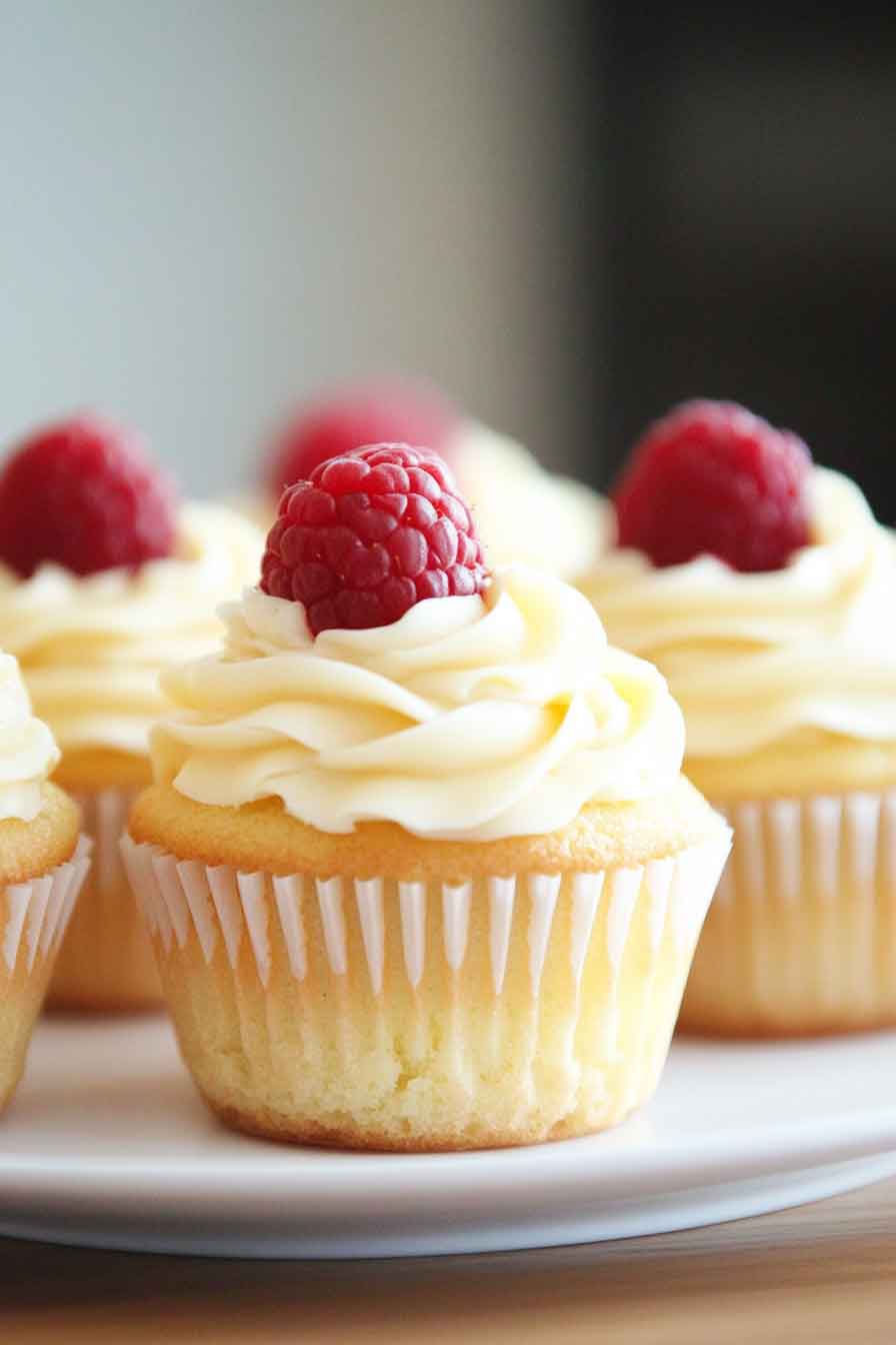 Raspberry Lemon Heaven Cupcakes