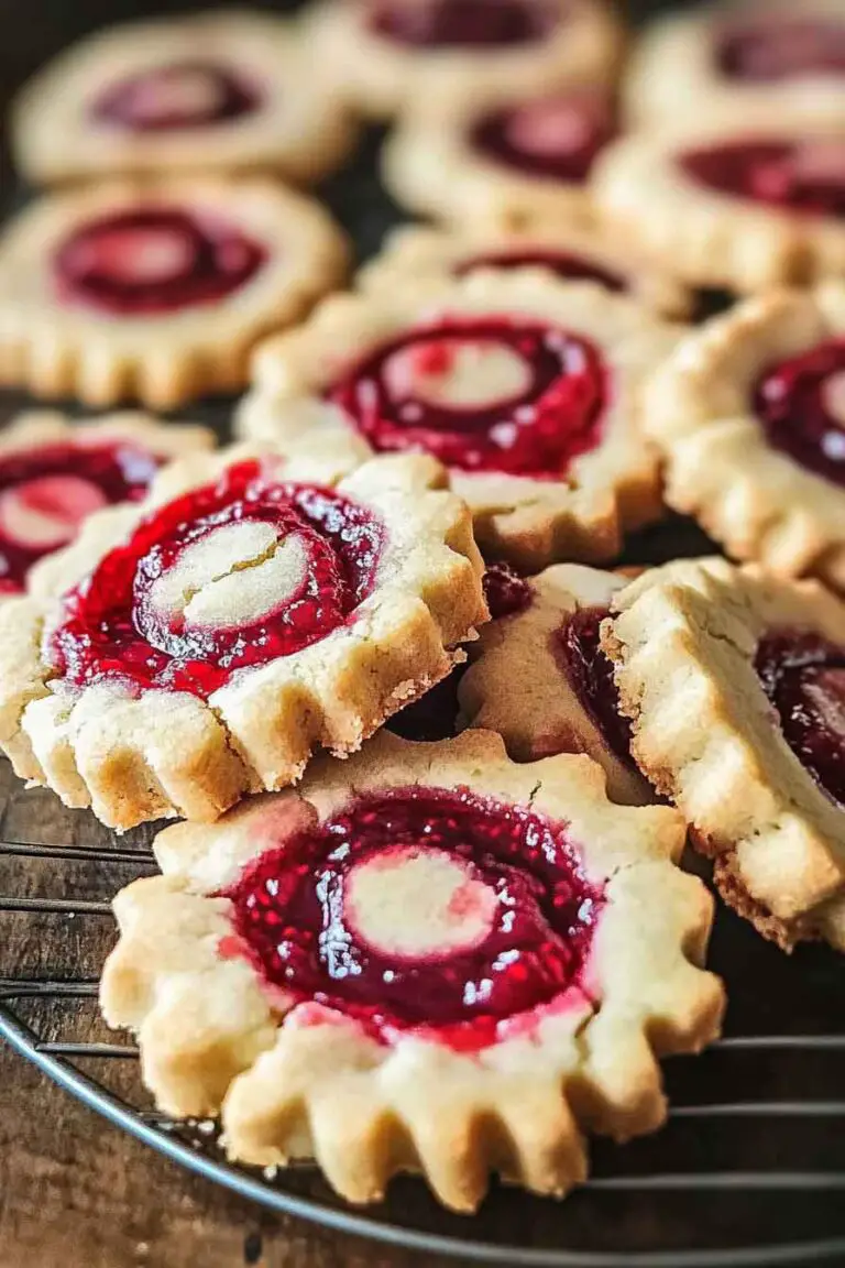 Raspberry Swirl Shortbread Cookies