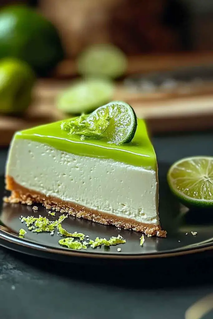 Refreshing Lime Mousse Cheesecake