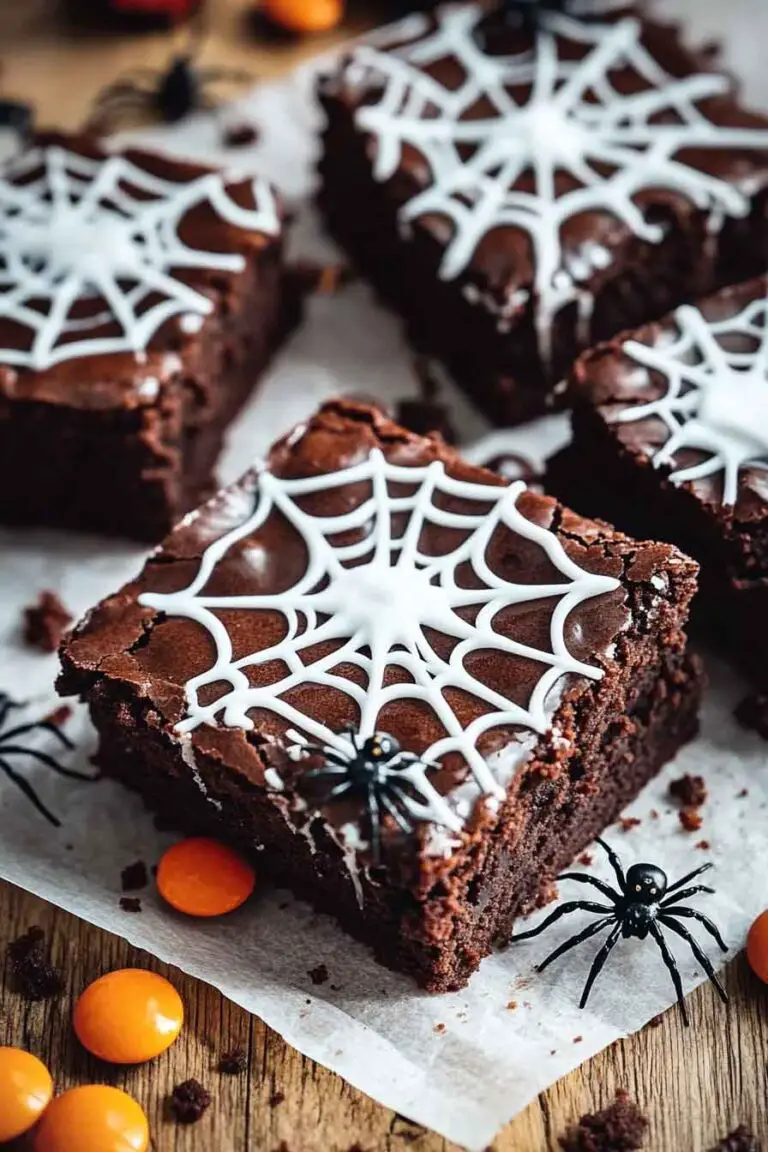 Spiderweb Brownies Halloween