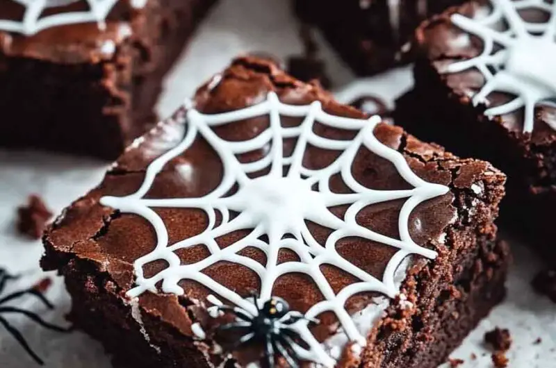 Spiderweb Brownies Halloween
