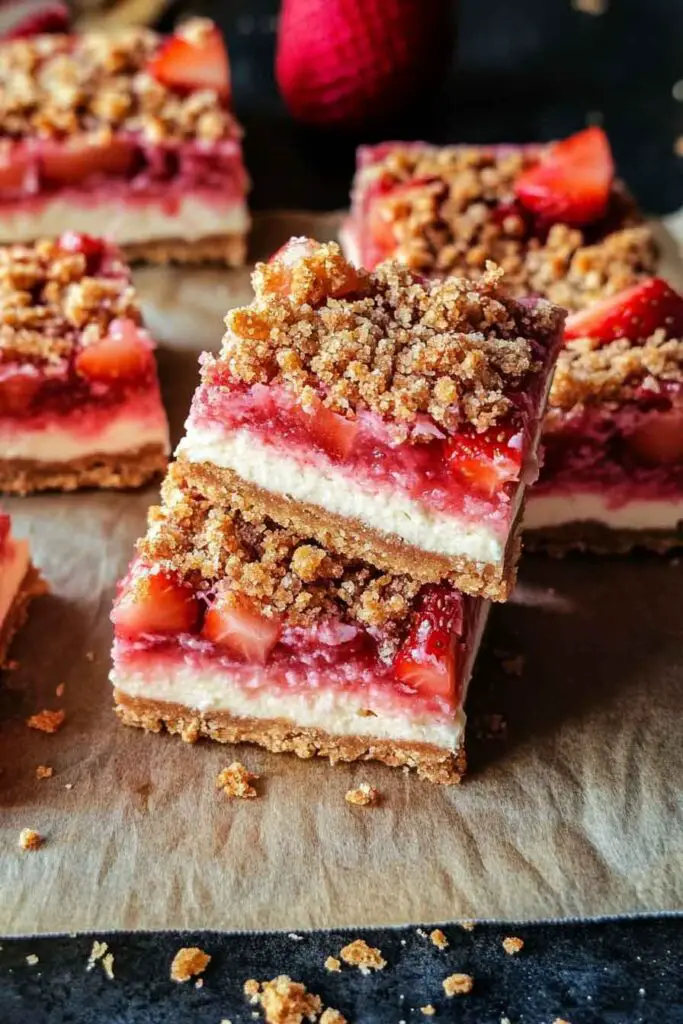 How to Make Strawberry Crunch Cheesecake Bars
