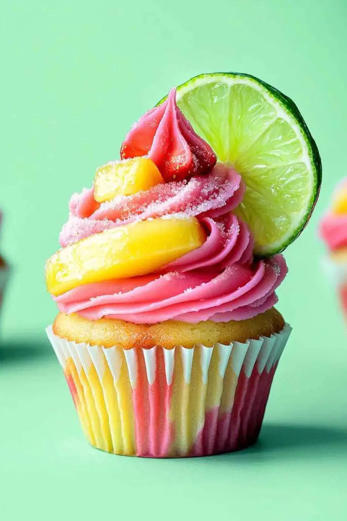 How to Make Strawberry Mango Margarita Cupcakes 