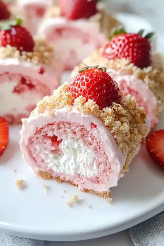 How to Make Strawberry Shortcake Cheesecake Rolls