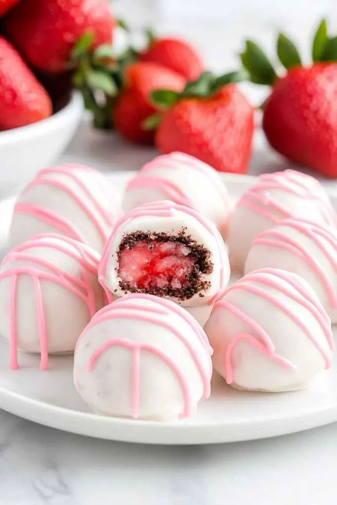 Ingredients for Strawberry Shortcake Oreo Balls