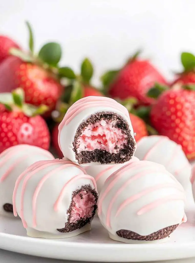 Strawberry Shortcake Oreo Balls