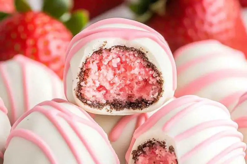 Strawberry Shortcake Oreo Balls