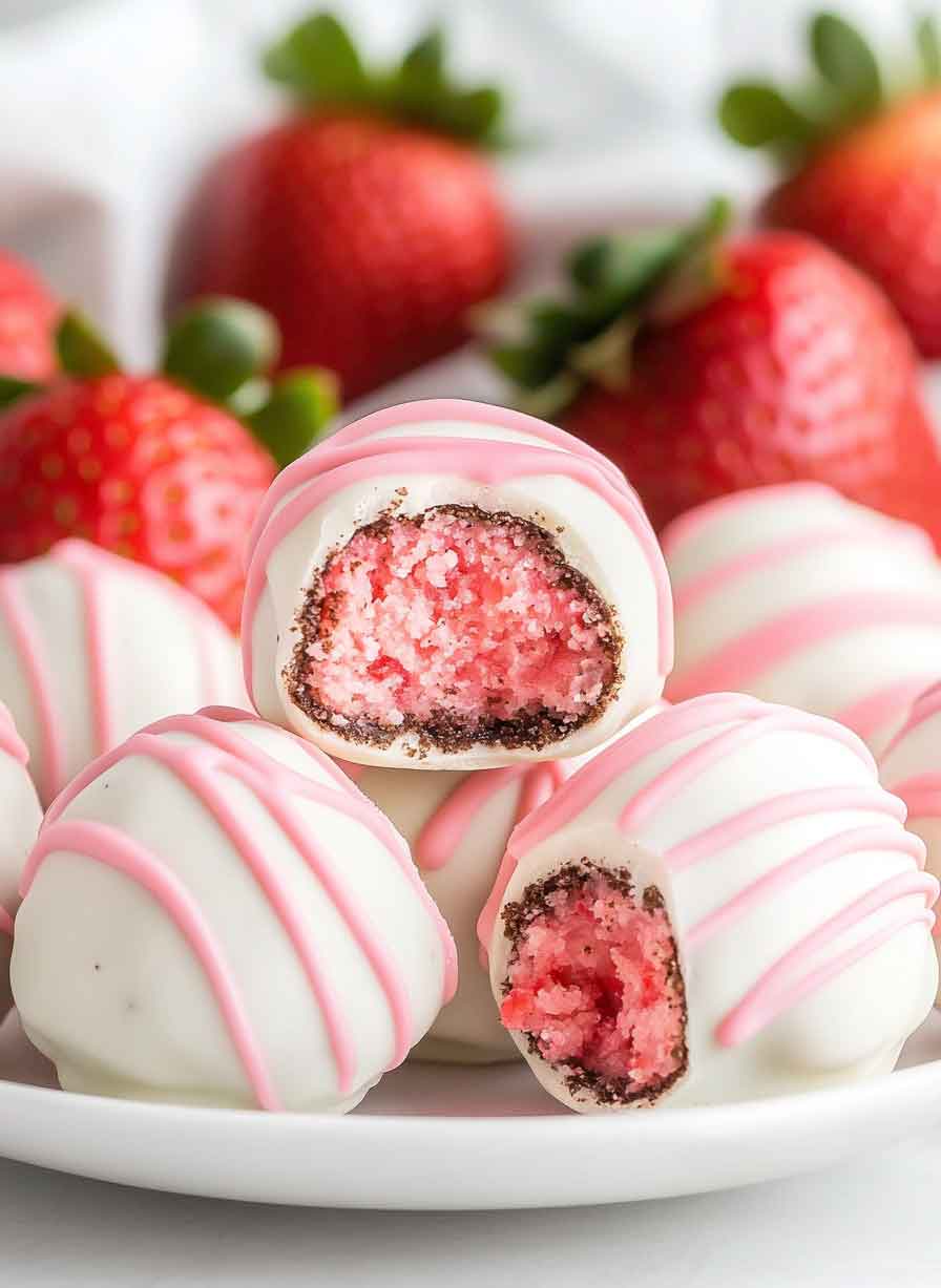 Strawberry Shortcake Oreo Balls