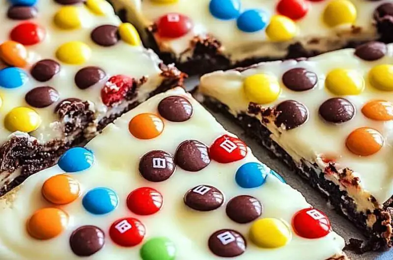 White Chocolate Brownie Pizza