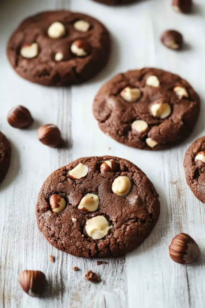 Ingredients for Chocolate Hazelnut Cookies