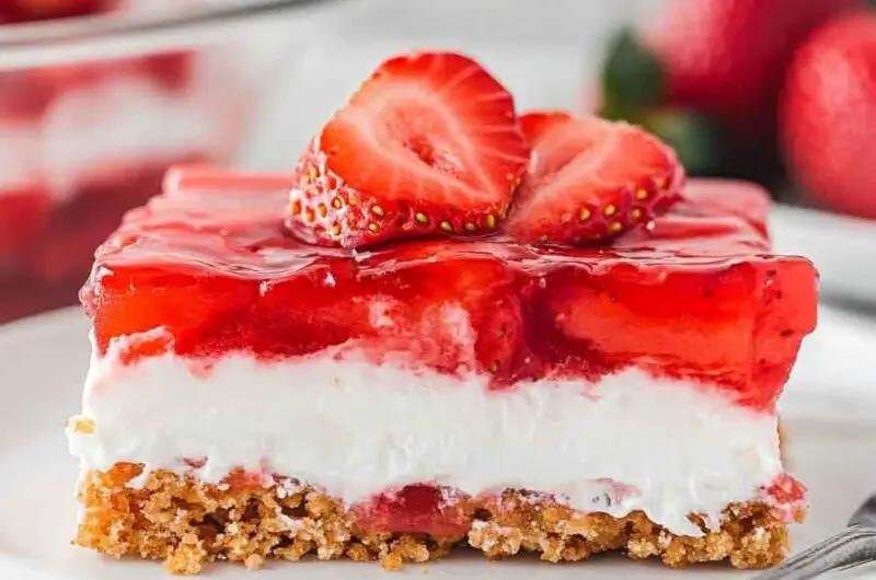 Strawberry Pretzel Squares