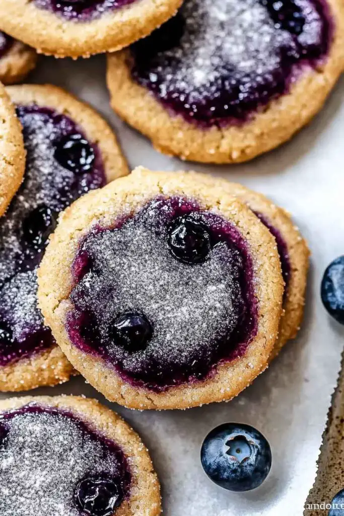Ingredients for Blueberry Jammy Cookies