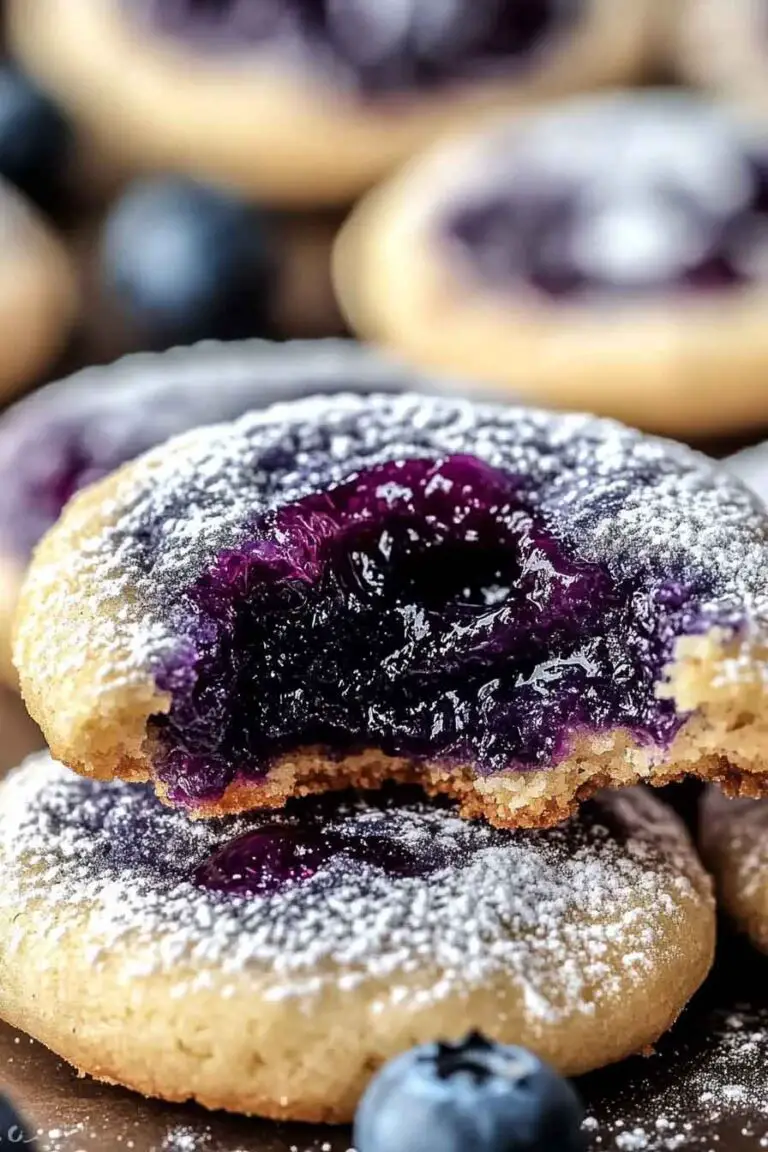 Blueberry Jammy Cookies