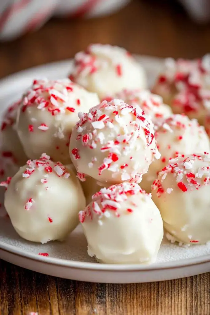 How to Make Peppermint Bark Snowballs