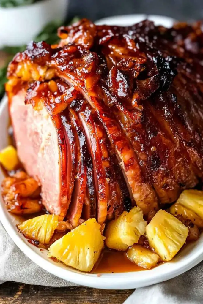Pineapple Spiral Ham with Sweet and Tangy Glaze