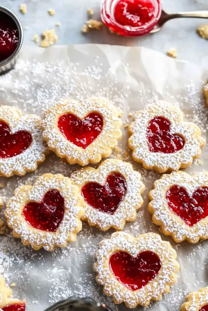 Ingredients for Raspberry Linzer Cookies