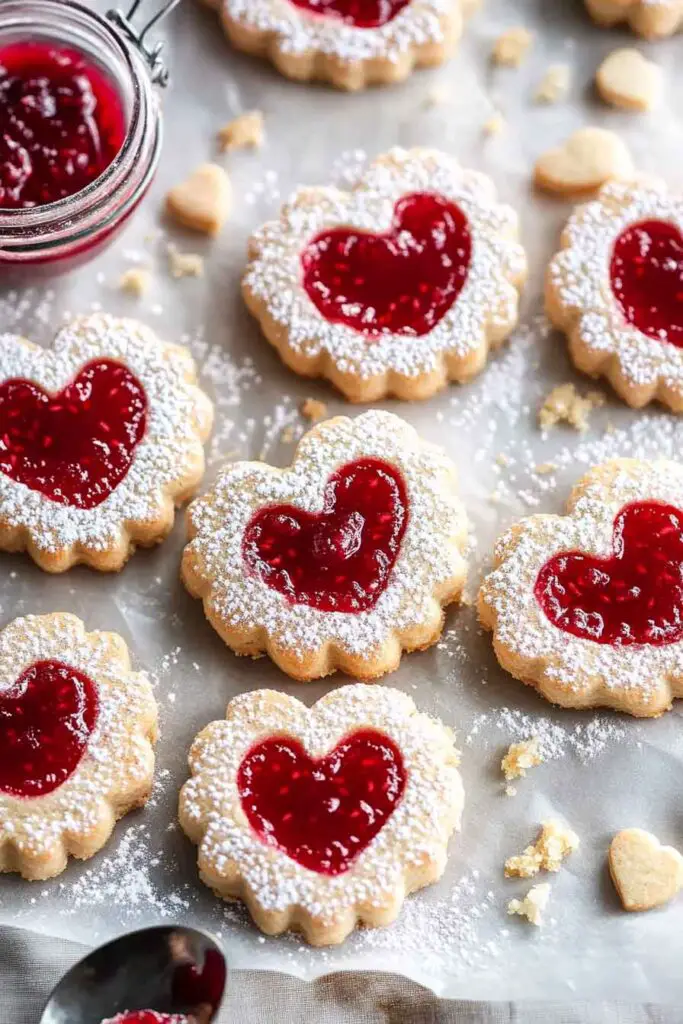Raspberry Linzer Cookies