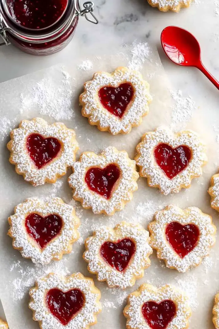 Raspberry Linzer Cookies