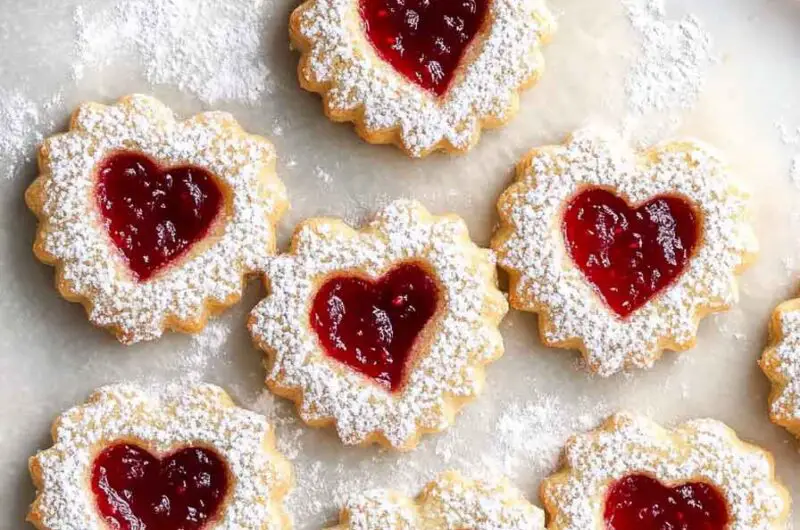 Raspberry Linzer Cookies