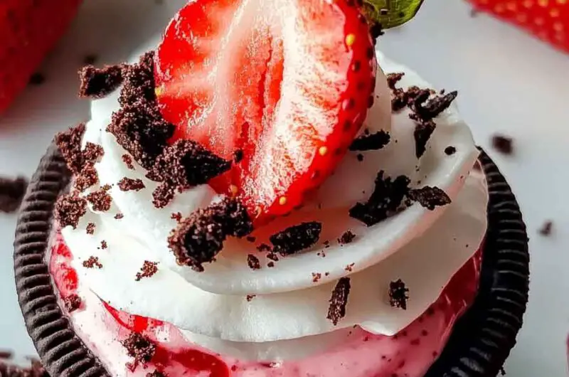 Strawberry Oreo Cups