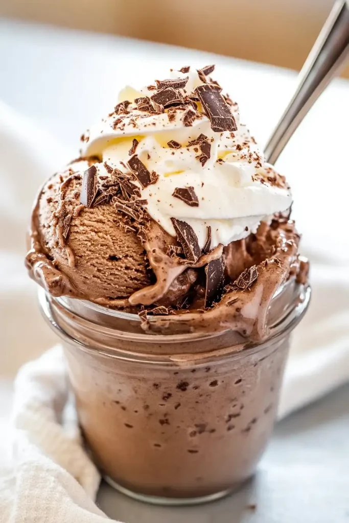 Ingredients for the Homemade Chocolate Ice Cream