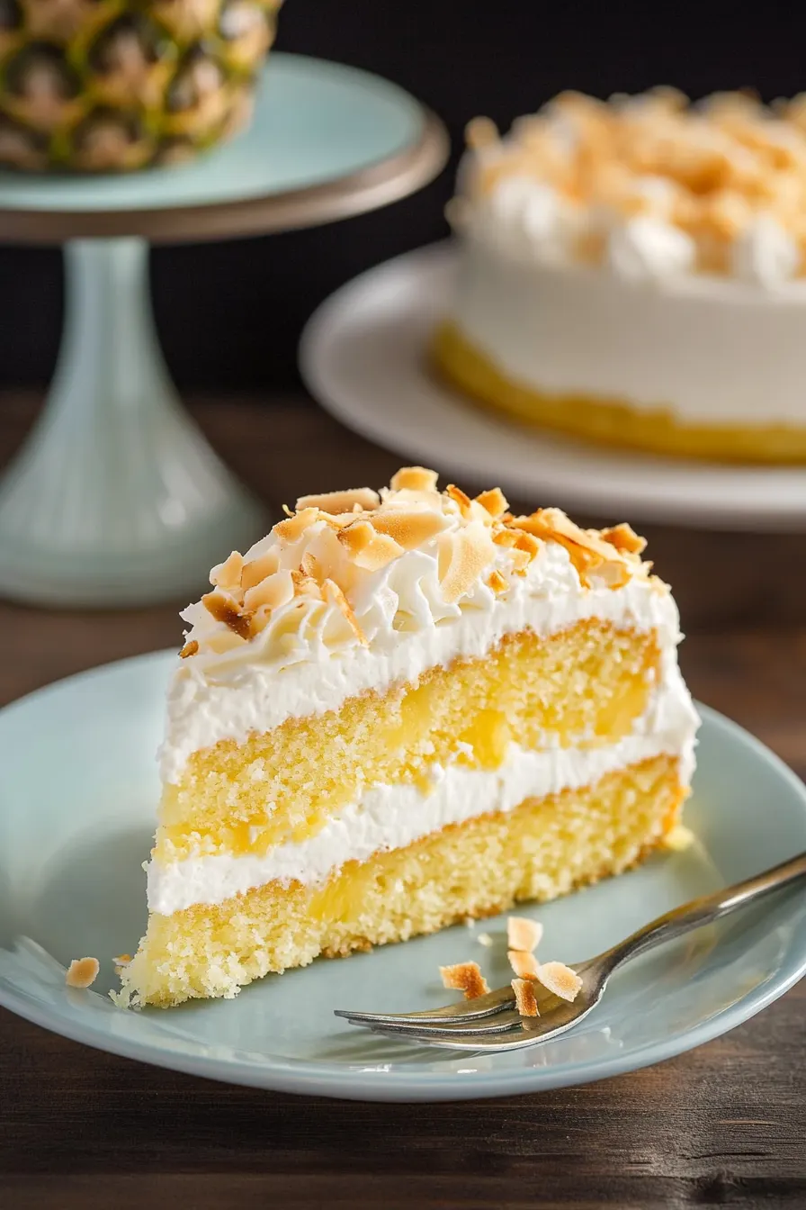 Pineapple Coconut Layer Cake